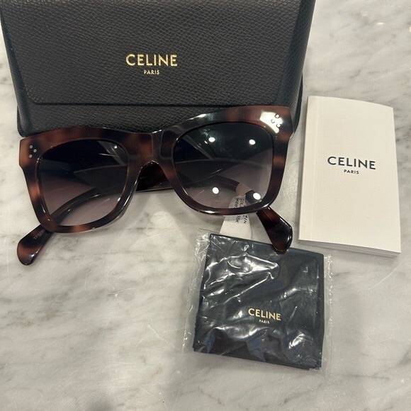 Celine Tortoise Shell Sunglasses main image 7